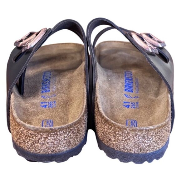 Birkenstock Arizona Soft Footbed Oiled Leather Sandals Size 10 EU 41 Women New - Picture 8 of 11